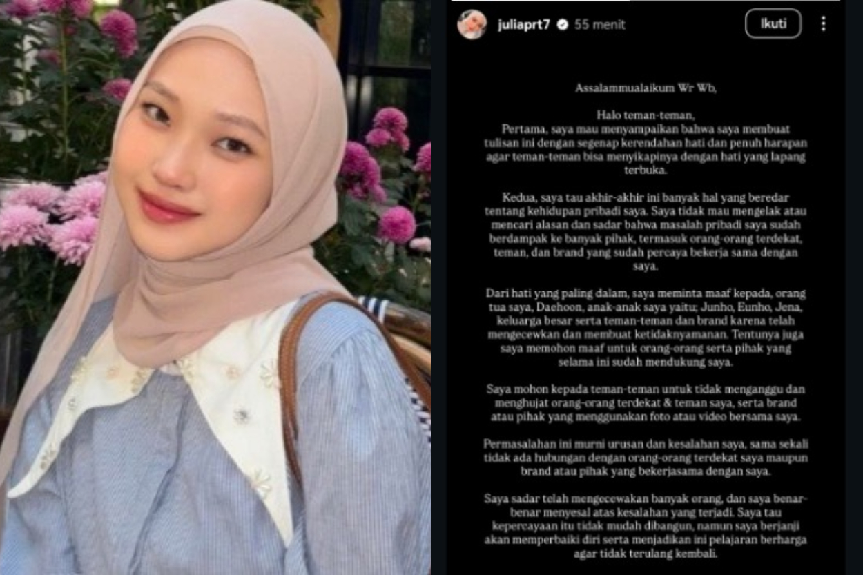 Tak Sebut Daehoon Suami, Jule Julia Prastini Akhirnya Akui Perselingkuhan dengan Safrie Ramadhan?