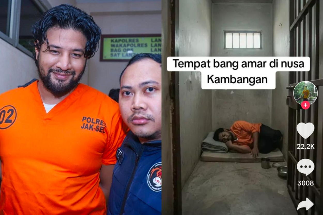 Viral Foto Ammar Zoni Meringkuk di Sel Sempit Nusakambangan, Asli atau Hasil Rekayasa AI?