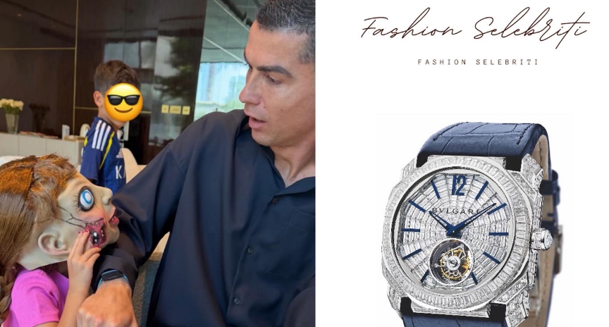 Cristiano Ronaldo Kenakan Jam Tangan Super Mewah Bvlgari Senilai Rp11,6 Miliar