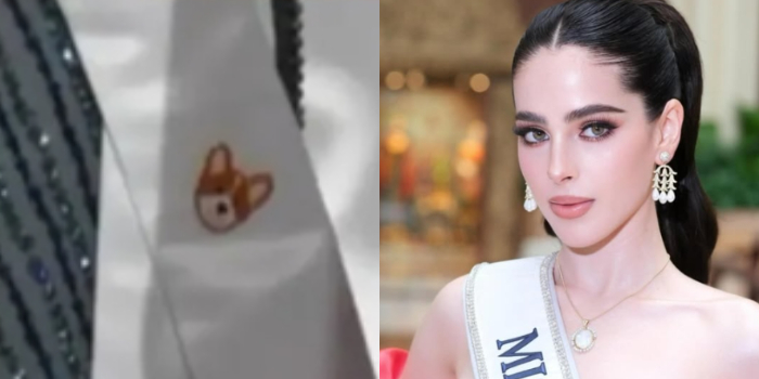 Fatima Bosch Kenakan Pin Bergambar Guguk di Acara Welcome Ceremony Miss Universe, Apa Maksudnya?