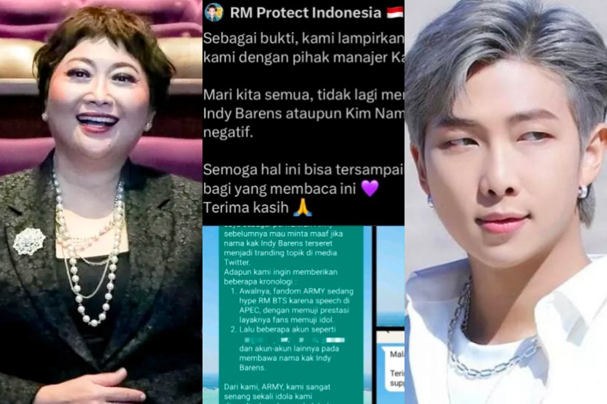 Karena RM BTS, Indy Barends Ikut Trending di X: ARMY Minta Maaf, Manajer Beri Respons Tak Terduga