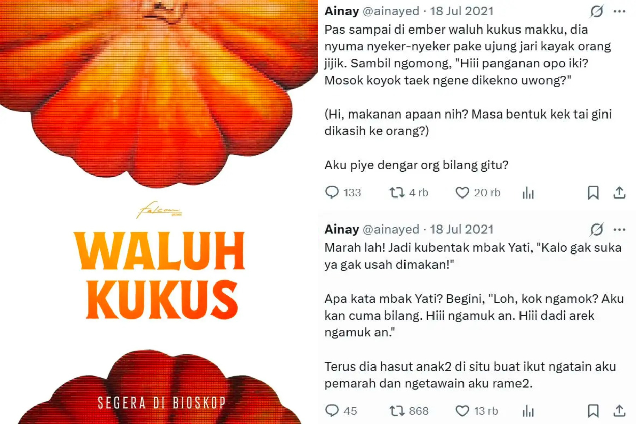 Cerita Viral Waluh Kukus Diangkat Jadi Film, Siap Ketemu Yati di Bioskop?