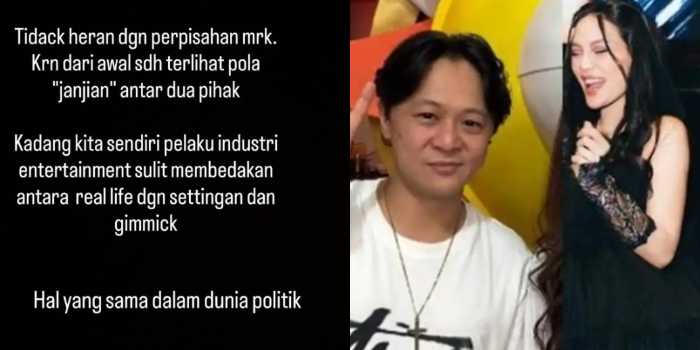 Nanda Persada Mendadak Sindir 'Perjanjian' Perpisahan Artis, Buat Erika Carlina dan DJ Bravy?