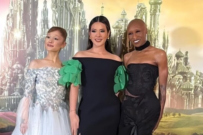 Bak Bestie, Raisa Unggah Momen Epik Ngobrol Bareng Ariana Grande dan Cynthia Erivo di Premiere Wicked: For Good