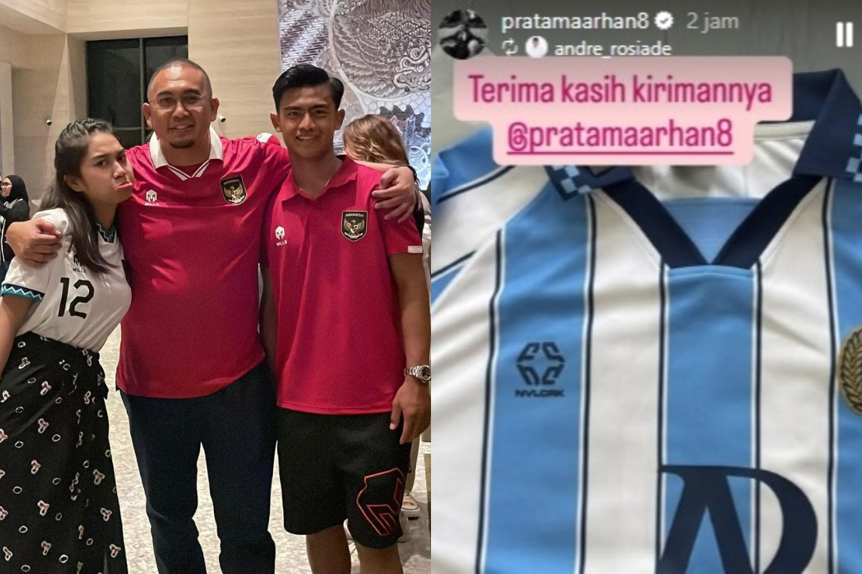Pratama Arhan Pulang ke Indonesia, Andre Rosiade Pamer Jersey Hadiah Mantan Menantu, Warganet Ngamuk