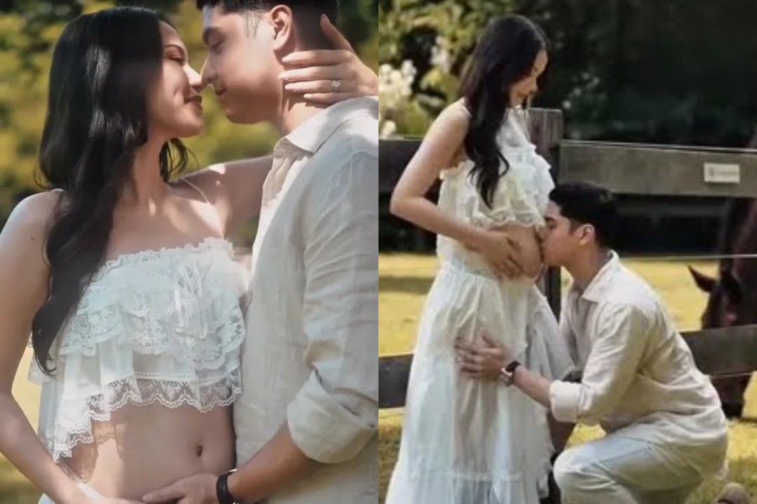 Selamat! Alyssa Daguise Hamil Pamer Baby Bump, Aksi Manis Al Ghazali Berlutut dan Cium Perut Bikin Netizen Histeris