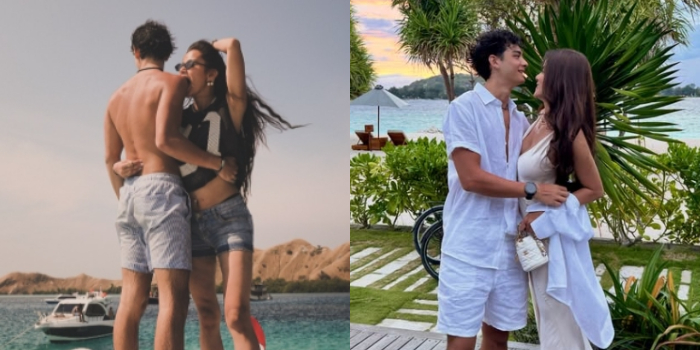 Kembali Unggah Momen Liburan Bareng Pacar Berondong, Olla Ramlan Tak Segan Gigit Mesra Tristan Molina