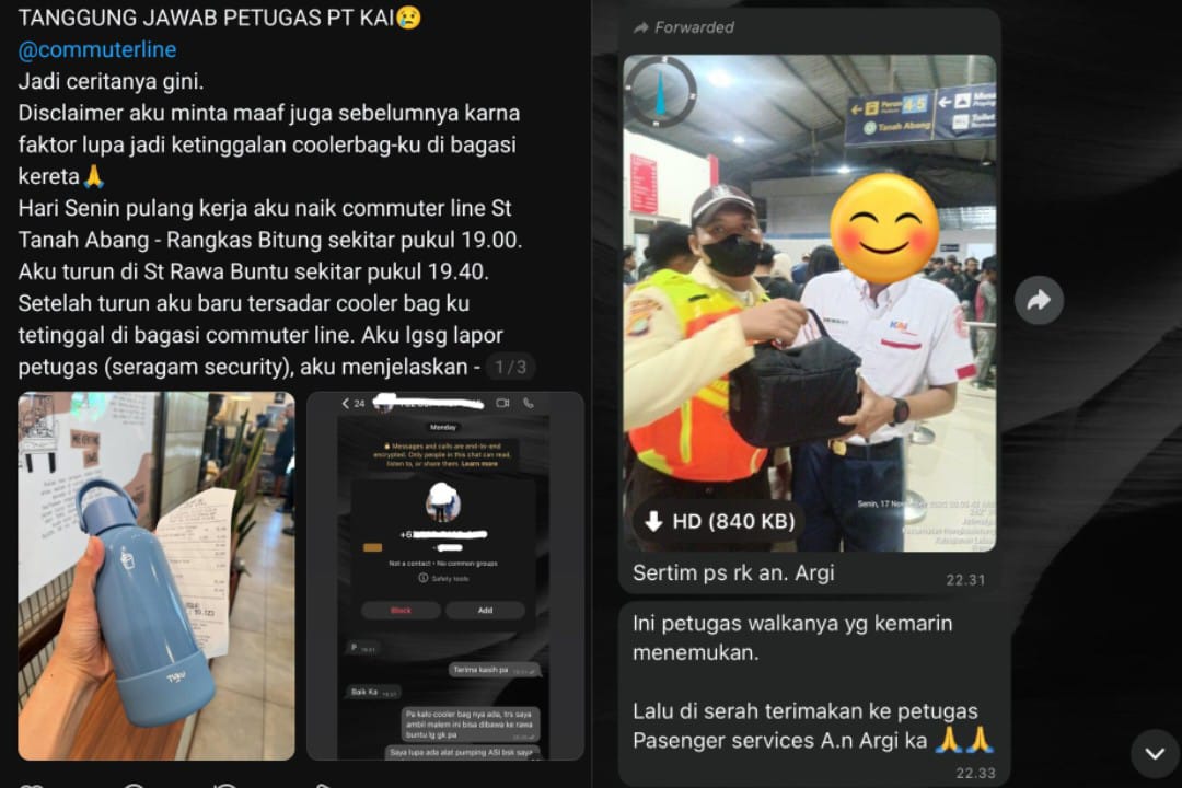Kronologi Viral Tumbler Tuku Hilang di KRL yang Bikin Petugas KAI Terancam Dipecat