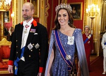 Simbol Sejarah, Kate Middleton Gemparkan Jamuan Kenegaraan dengan Tiara Berusia 173 Tahun