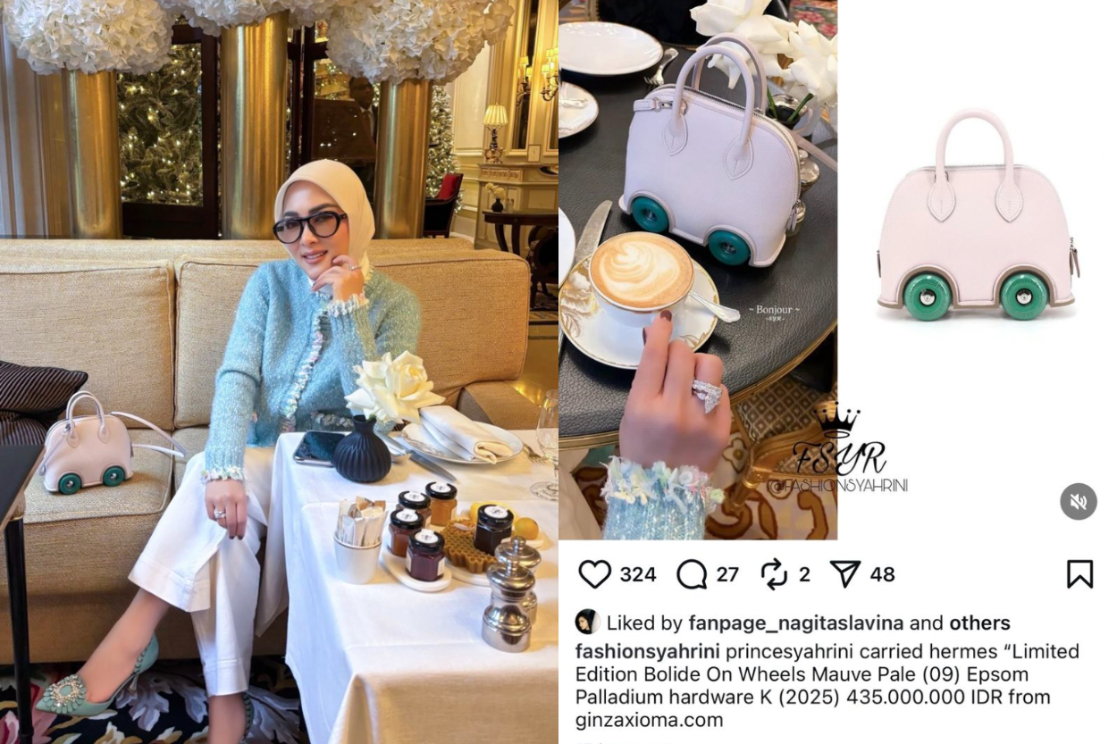 Syahrini Pamer Tas Hermes Mirip Mobil di Prancis, Harganya Bikin Syok!