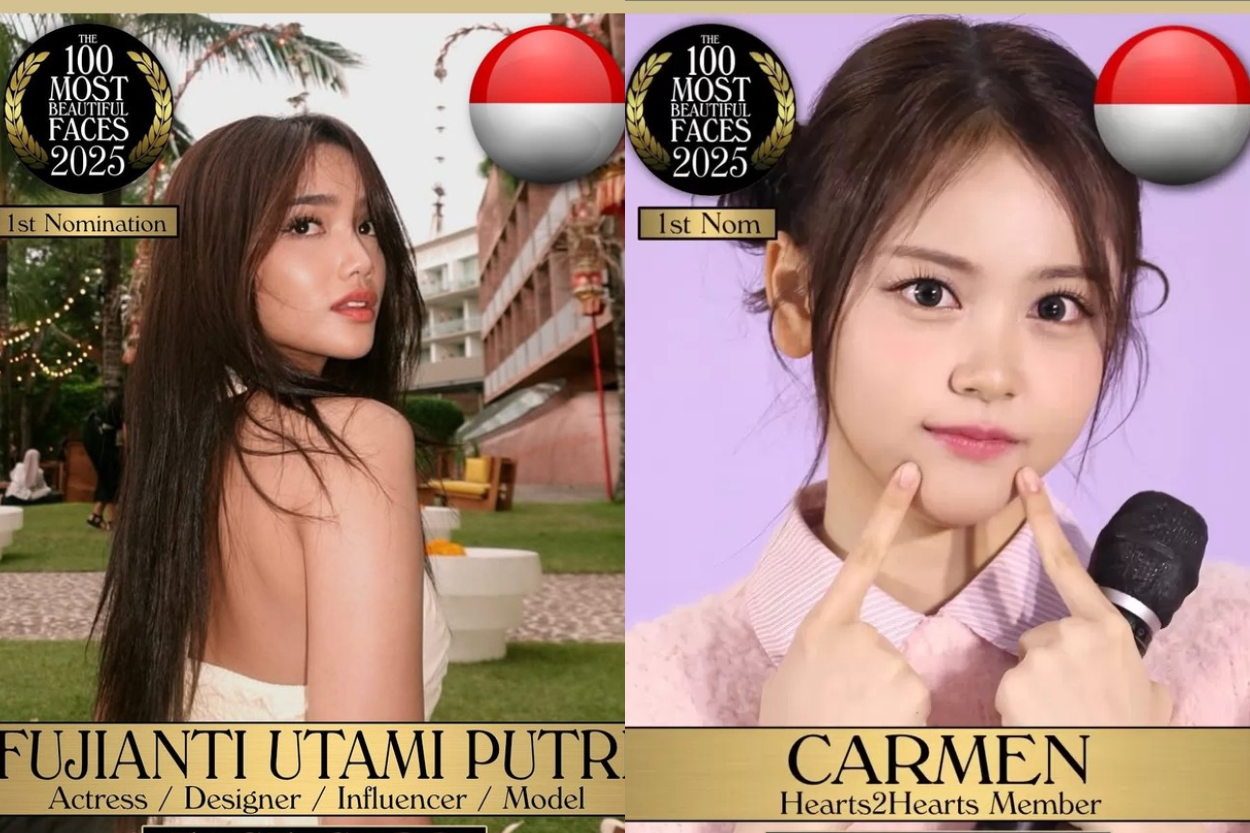 17 Artis Indonesia Masuk Nominasi TC Candler 100 Most Beautiful Faces 2025, Ada Fuji hingga Carmen Hearts2Hearts