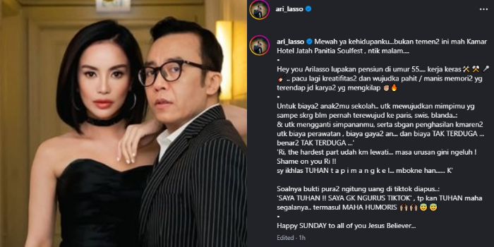 Pasca Putus dari Dearly Djoshua, Ari Lasso Janji Kerja Keras Ganti Uang Simpanan yang Terbuang untuk Gaya-gayaan