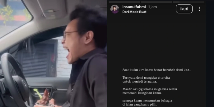 Insanul Fahmi Tuding Mawa Jual Kesedihan Agar Bisa Tenar? Unggahan Anyar Jadi Blunder
