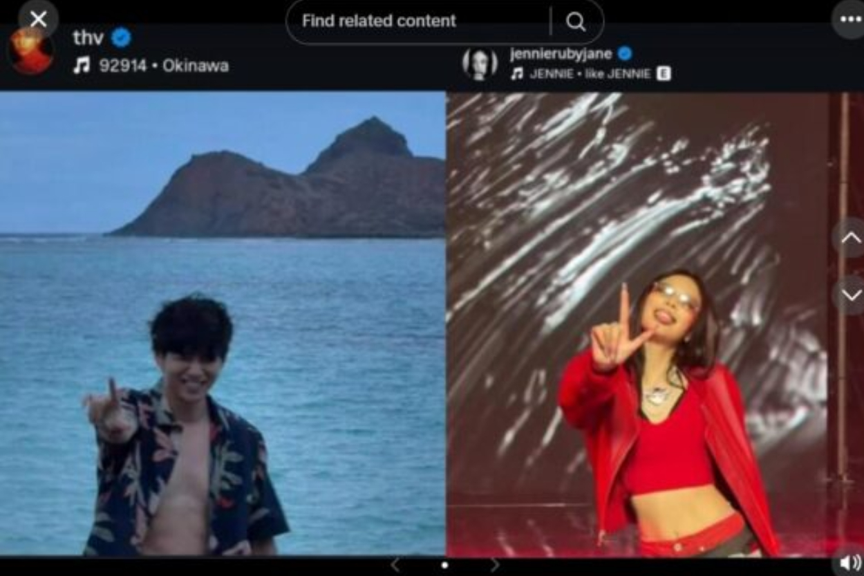 Viral Video Kode V BTS Pacaran dengan Jennie BLACKPINK, Masih Mau Bantah?