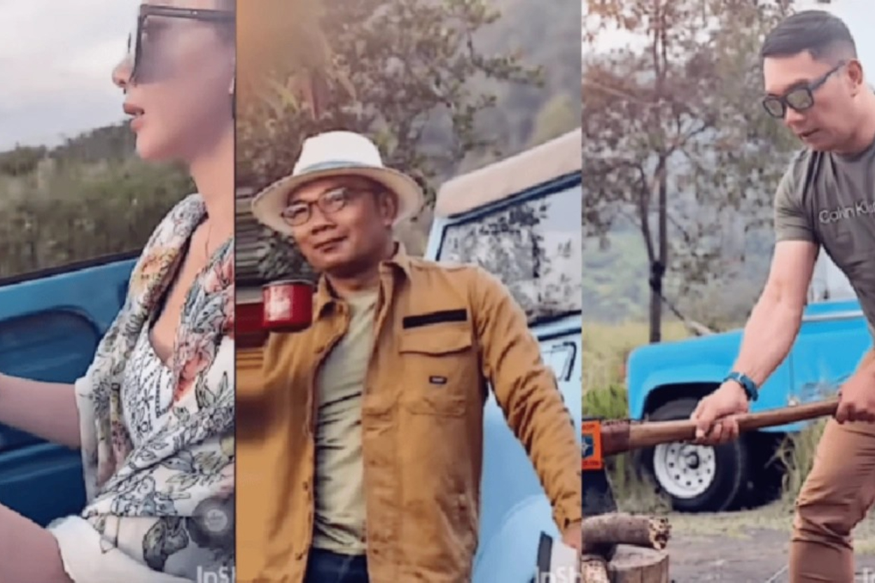 Netizen Temukan Bukti Baru! Aura Kasih Setir Mobil Biru yang Mirip di Postingan Ridwan Kamil, Kebetulan?