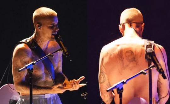 Justin Bieber Bikin Heboh di Grammy 2026, Tampil Cuma Pakai Boxer dan Pamer Tato Wajah Hailey