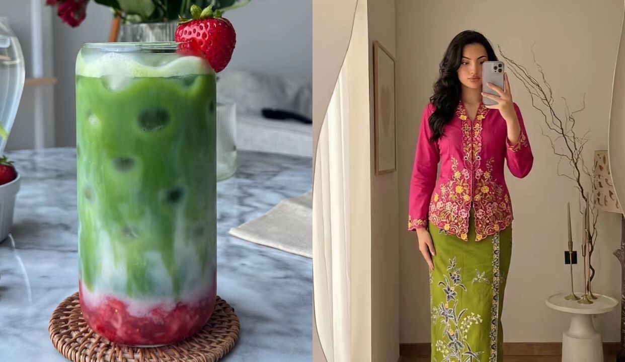 Tren Lebaran 2026: Kebaya Matcha Strawberry Jadi Favorit Perempuan Malaysia