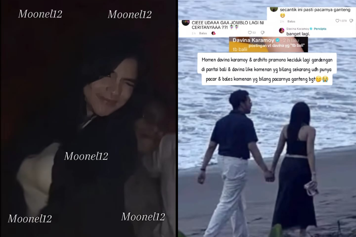 Bocor Foto Davina Karamoy dan Ardhito Pramono Mesra di Pantai Bali, Isu Pacaran Memanas