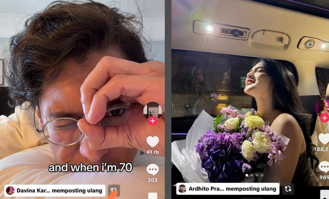 Davina Karamoy dan Ardhito Pramono Beri Kode Cinta di TikTok, Siap Go Public?