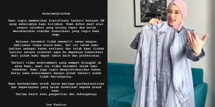 Dihujani Kritik Netizen, Brand Fashion Endorse Inara Rusli Akhirnya Putus Kerja Sama Usai DM Kontroversial Viral