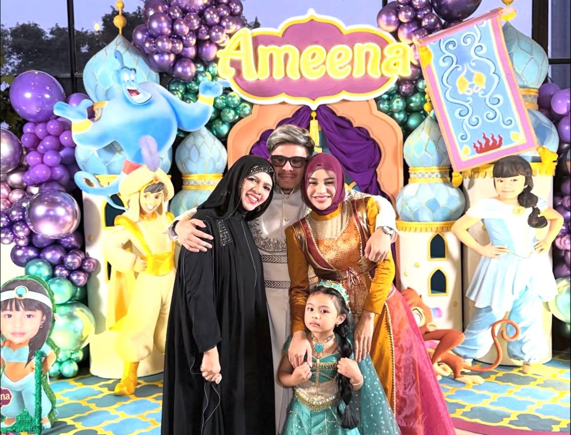 Foto Bersama di Ultah Ameena Jadi Bukti, Geni Faruk Tepis Rumor Tak Akur dengan Aurel