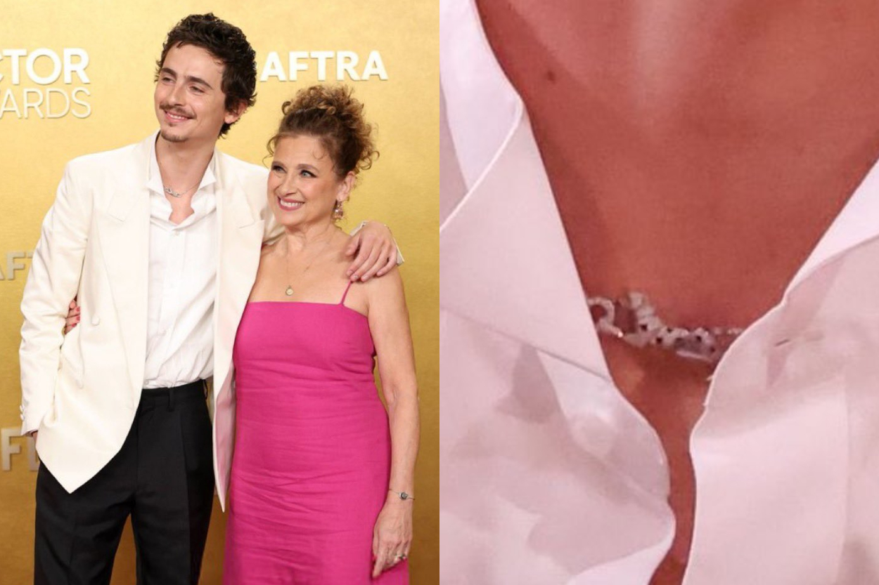 Bucin! Timothee Chalamet Pakai Kalung Rp555 Juta yang Lambangkan Kehadiran Kylie Jenner di Actor Awards 2026