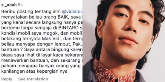 Cerita Haru Netizen Tentang Vidi Aldiano, Rela Berhenti di Jalan Demi Membantu Mobil Mogok