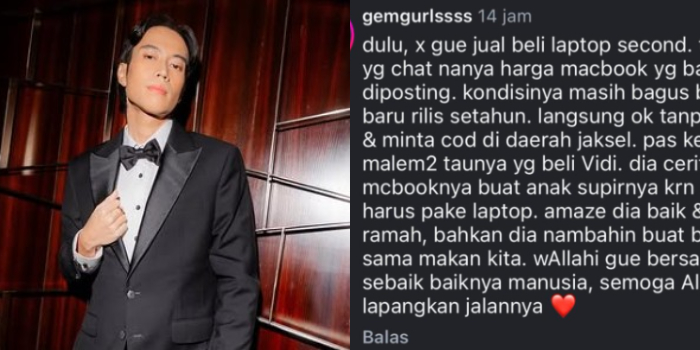 Kebaikan Vidi Aldiano Dispill Netizen: Pernah Belikan MacBook untuk Anak Sopirnya