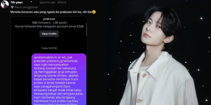 Tak Hanya Kendal Jenner, Fans Bar-bar Heesung Kini Berani Ngadu ke Presiden Prabowo: Minta Biayai Truck Protes