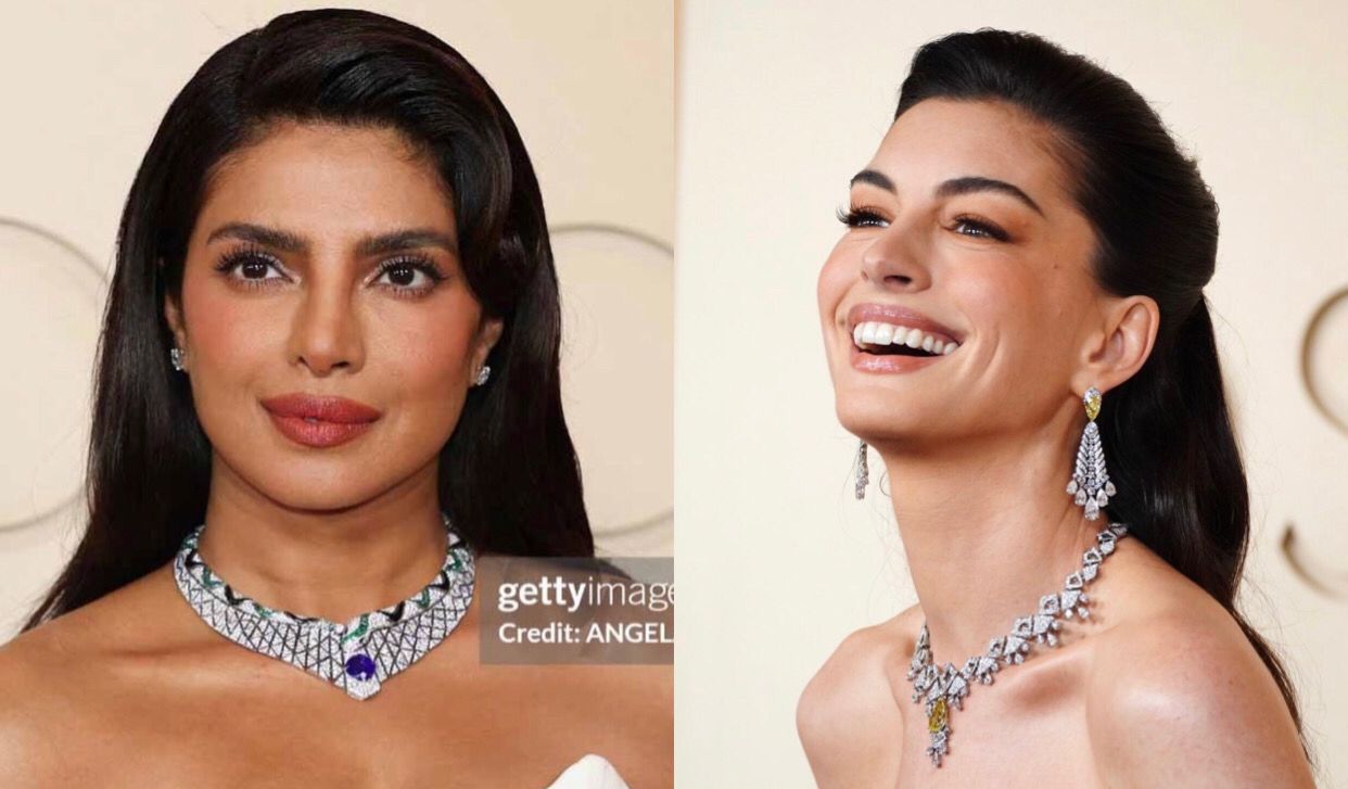 Anne Hathaway dan Priyanka Chopra Tampil Mewah dengan High Jewelry Bvlgari di Oscar 2026