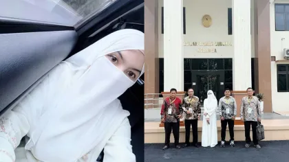 Wardatina Mawa Kenakan Gaun Akad Nikah saat Jalani Sidang Cerai dengan Insanul Fahmi