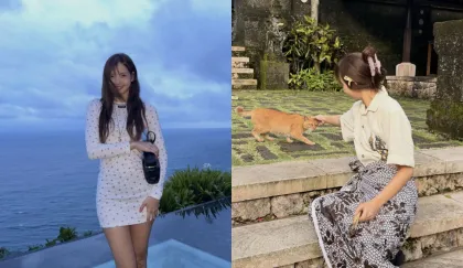 Pesona Lisa BLACKPINK Memakai Batik di Bali Bikin Netizen Terpana