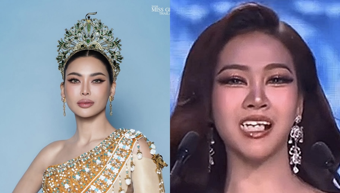 Aksi Tetap Profesional, Gigi Palsu Kontestan Miss Grand Thailand Copot Saat Tampil
