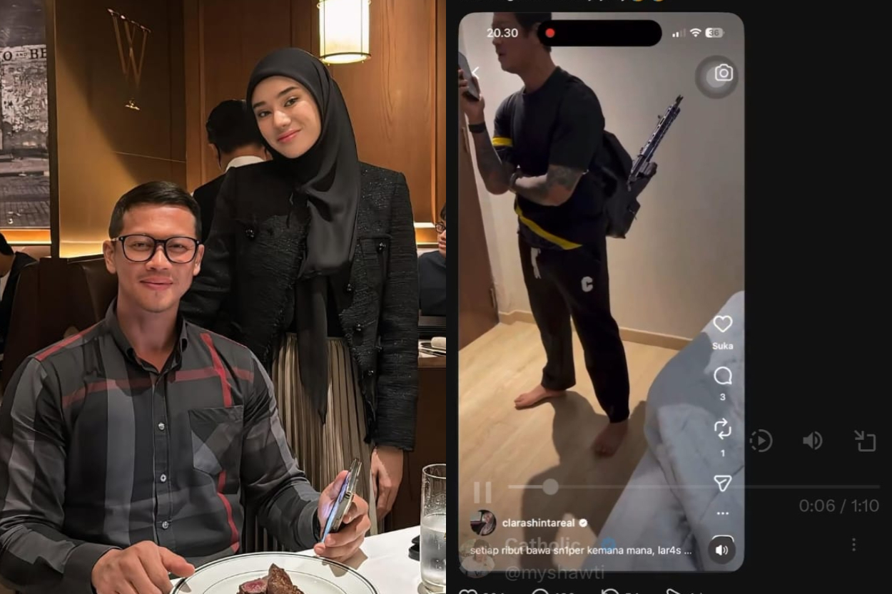 Viral Unggahan Clara Shinta Perlihatkan Senjata Laras Panjang di Ransel Suami, Ngaku Takut Keselamatan Nyawa Terancam