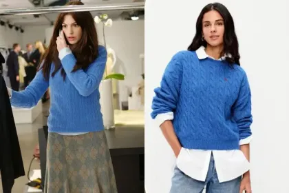 Sweater Biru Ikonik The Devil Wears Prada Kini Hadir di Old Navy Seharga Rp850 Ribu