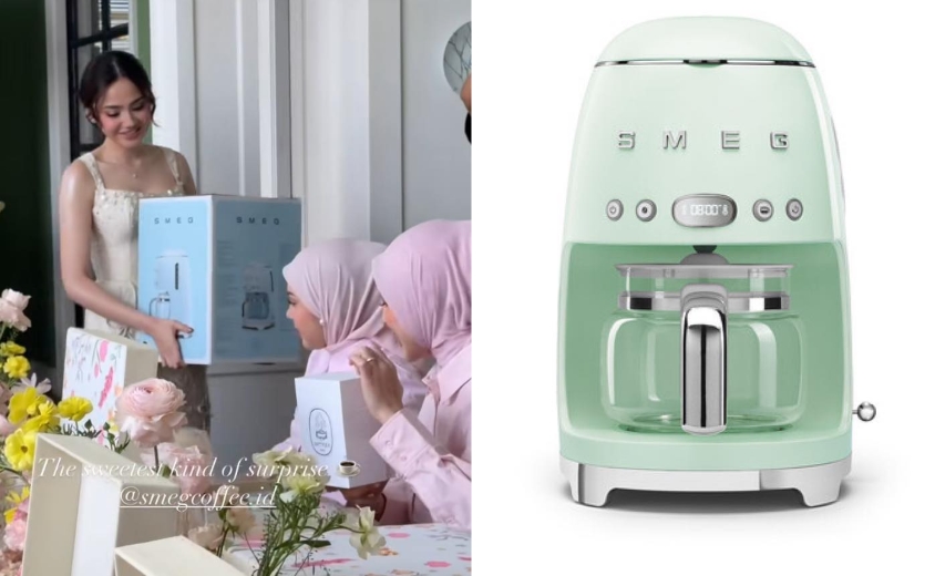 Bridal Shower Mewah! Syifa Hadju Bagi-Bagi Mesin Kopi SMEG, Harga Souvenirnya Bikin Melongo