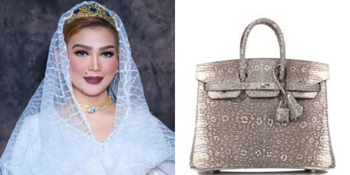Dibanderol Rp2 M, Tas Hermes Syarifah Suraidah Istri Gubernur Kaltim Ternyata Terbuat dari Kulit Biawak
