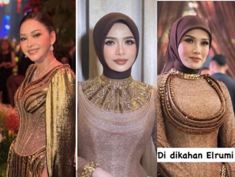 Perbandingan Gaun Maia Estianty, Mulan Jameela dan Shendy Haju di Resepsi El Syifa, Siapa Paling Glamor?