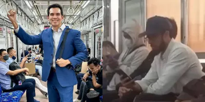 Heboh Kecelakaan Kereta Api, Ternyata Artis Ini Diam-Diam Langganan Naik KRL!