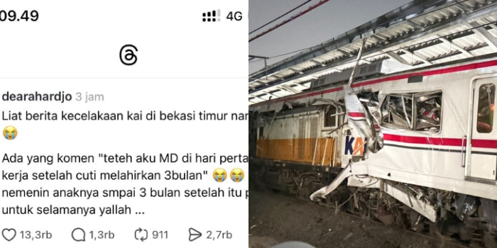Hari Pertama Kerja Berujung Duka! Kisah Ibu Muda Korban Kecelakaan KA Bekasi Timur Bikin Nangis Netizen