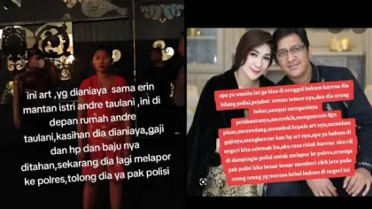 Erin Mantan Istri Andre Taulany Dituding Aniaya ART, Suka Cekik hingga Ancaman Pisau! 