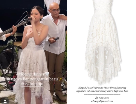 Fantastis! Syifa Hadju Tampil di Bali dengan Dress Rp11,5 Juta, Netizen: Dinner Aja Segini Mewah!