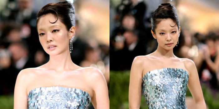 Jennie BLACKPINK Tampil Bak Mermaid di Met Gala 2026, Makeup Minimalis Disorot