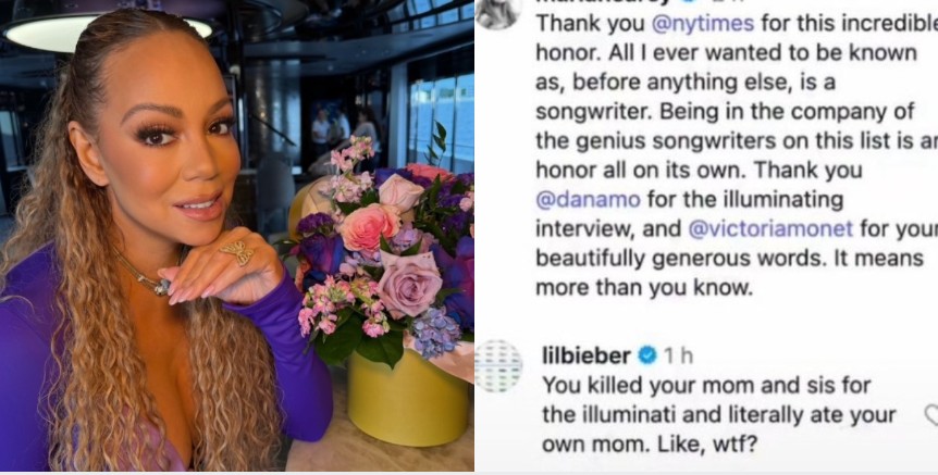 Viral Mariah Carey Diterpa Rumor Tumbalkan Ibu dan Saudaranya untuk Iluminati, Komentar Diduga Justin Bieber Jadi Sorotan!