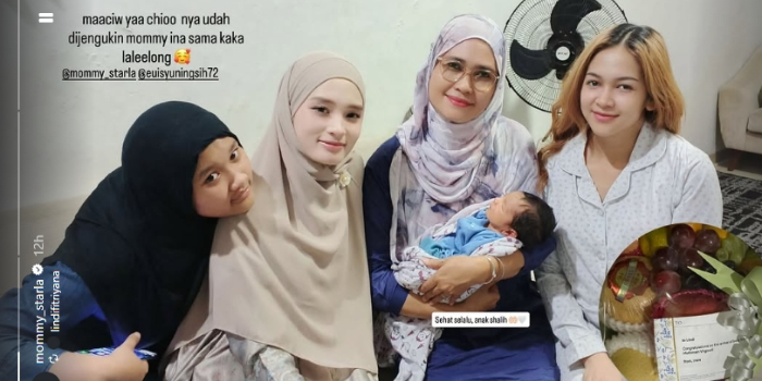 Momen Adem Inara Rusli Jenguk Anak Virgoun yang Baru Lahir, Lindi Fitriyana Ucap Terima Kasih