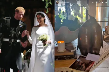 Kado Anniversary Pangeran Harry Bikin Meghan Markle Menangis, Patung Penguin Janji Cinta Seumur Hidup!