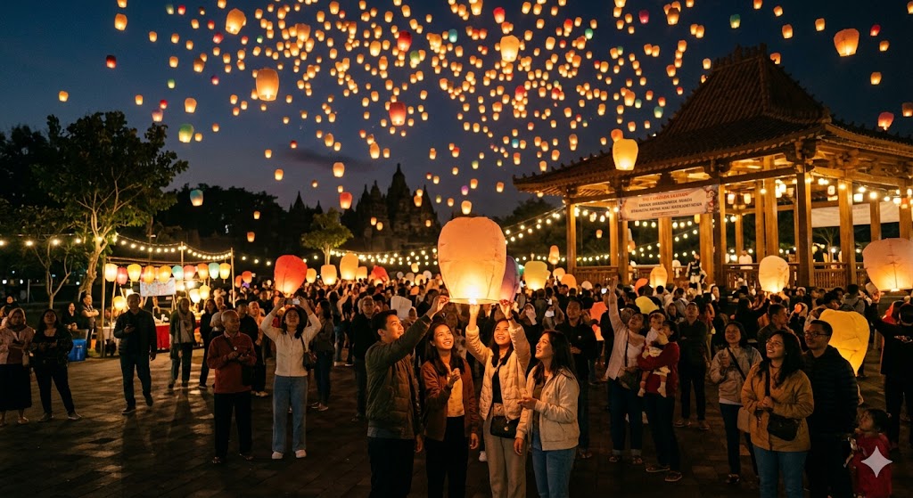 Cara Beli Tiket Festival Lampion Waisak Borobudur, Ini Langkah-Langkahnya
