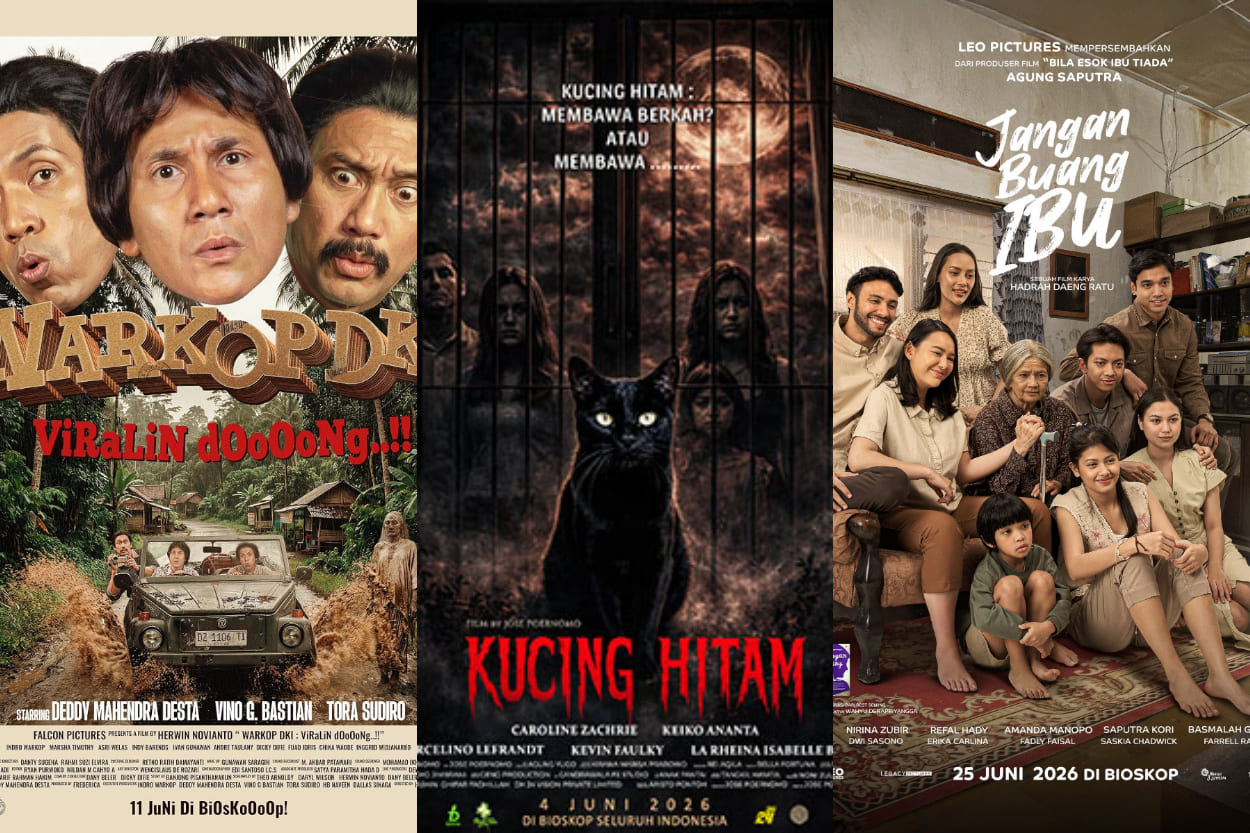 10 Film Bioskop Indonesia Terbaru Juni 2026: Ada Horor Bikin Merinding, Komedi Kocak hingga Drama Menyentuh