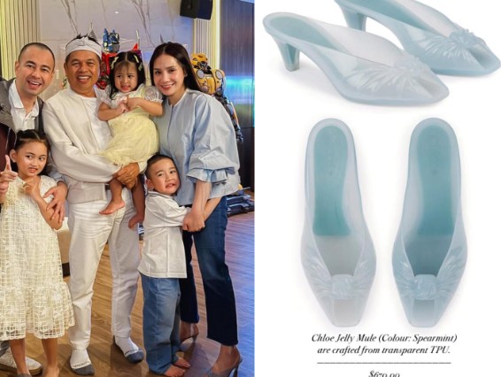 Nagita Slavina Tampil Elegan dengan Chloe Jelly Mule Spearmint, Harganya Berkali Lipat UMR Jakarta