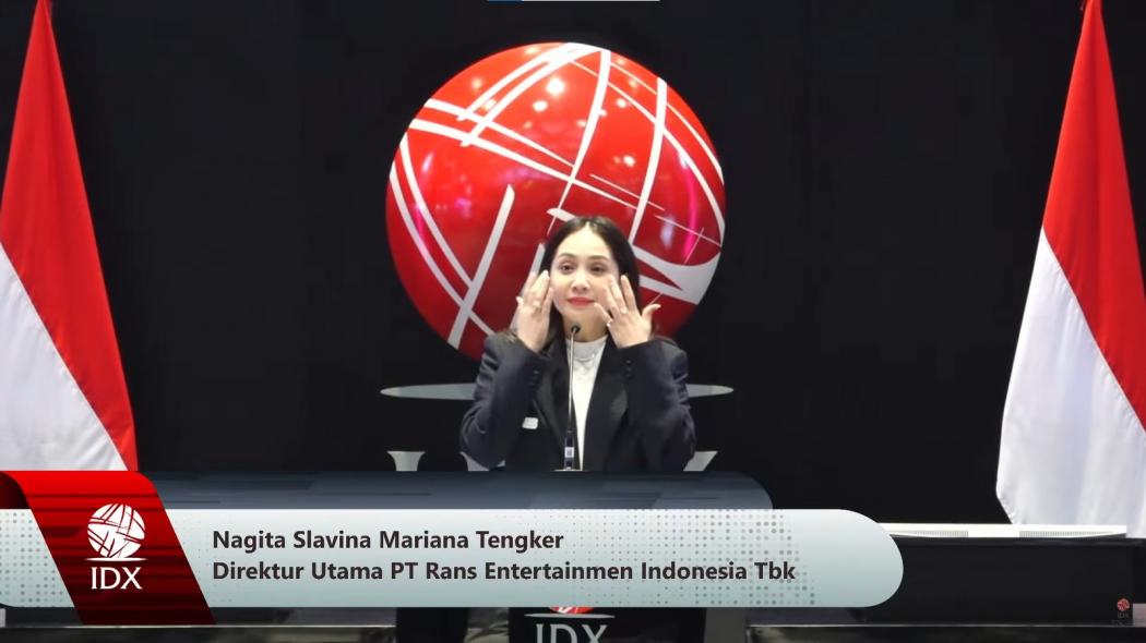 Tangis Nagita Slavina Pecah di Bursa Efek, Kenang Perjuangan RANS dari Nol hingga IPO